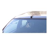 Xzmzbxzb Autocollant pour handicap de stationnement handicapé - 7,6 cm - Utilisation extérieure/intérieure - Pour voiture, moto, handicap