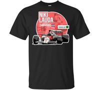XZOSAUVEY Niki Lauda - 1985 Zandvoort Tribute Cotton T Shirt Black for Men-Women Black