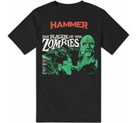 XZOSAUVEY The Plague of The Zombies Hammer Horror Mens White Yellow Black Red Mens t Shirt Men Black