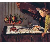 XZSFD NBGEA Affiche Balthus《Nature morte avec une figure》Estampes murales 50x40cm Non encadrées