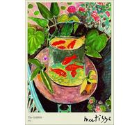 XZSFD NBGEA Affiche d’Henri Matisse Nature morte en couleur《 Le Poisson Rouge》Illustration murale abstraite par Henri Matisse Peinture sur toile pour la décoration intérieure 50x70cm Non encadrée