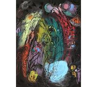 XZSFD NBGEA Affiche de Marc Chagall Tableau mural abstrait 《Multicolore Circus》 par Marc Chagall Peinture sur toile de personnes pour la déco intérieure 40x50cm Non encadrée