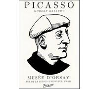 XZSFD NBGEA Affiche de Pablo Picasso Image murale abstraite 《Portrait de visage de côté masculin》 par Pablo Picasso Peinture sur toile de figure pour la décoration intérieure 50x80cm non encadrée