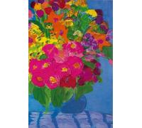 XZSFD NBGEA Affiche de Walasse Ting Estampes abstraites Nature morte Toile Peinture《Bouquet》De Walasse Ting Wall Art Collection pour cadeaux de décoration intérieure 40x60cm non encadrés