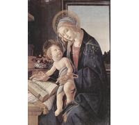 XZSFD NBGEA Affiche rétro de Sandro Botticelli Illustration murale《Madone of the Book》 par Sandro Botticelli Portraits Peinture sur toile pour la déco intérieure 40x60cm Non encadrée