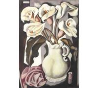 XZSFD NBGEA Affiche Tamara De Lempicka Carte abstraite murale 《Arums VIII》par Tamara De Lempicka Estampes Nature morte Peinture sur toile pour la déco intérieure 50x70cm Non encadrée