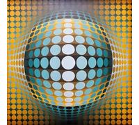 XZSFD NBGEA Affiche Victor Vasarely 《Sphère》 Estampes murales abstraites 30x30cm Non encadrées