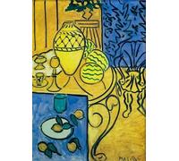XZSFD NBGEA Henri Matisse Affiche Nature Morte Impressions Abstrait Art Mural Image《Bleu Et Jaune》Henri Matisse Peinture Sur Toile Pour La Maison 50x70cm Non Encadré
