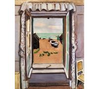 XZSFD NBGEA Henri Matisse Paysage Affiche Impressions Couleur Abstrait Art Mural Image《Fenêtre Ouverte》Henri Matisse Peinture Sur Toile Pour Décoration Intérieure 50x60cm Sans Cadre