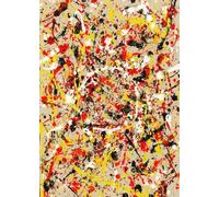 XZSFD NBGEA Jackson Pollock Affiche et impressions Abstrait Art mural Image Composition colorée Jackson Pollock Peinture sur toile pour la décoration intérieure 50x80cm Non encadré