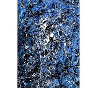 XZSFD NBGEA Jackson Pollock Affiche Impressions en couleur Abstrait Art mural Photo Bleu Composition Jackson Pollock Peinture sur toile pour la décoration intérieure 50x80cm Non encadré