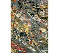 XZSFD NBGEA Jackson Pollock Affiche Impressions en couleur Abstrait Art mural Photo Fleurs Composition Jackson Pollock Peinture sur toile pour la décoration intérieure 50x80cm Non encadré