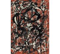 XZSFD NBGEA Jackson Pollock Affiche Impressions en couleur Abstrait Art mural Photo Rouge Noir Composition Jackson Pollock Peinture sur toile pour la décoration intérieure 50x80cm Non encadré
