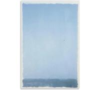 XZSFD NBGEA Mark Rothko Blanc Et Bleu Ciel Affiche Vintage Art Mural Mark Rothko Peinture Sur Toile Couleurs Motifs Impressions Pour Décoration Intérieure Photo 50x70cm Non Encadré