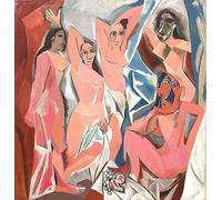 XZSFD NBGEA Pablo Picasso Affiche et Gravures《Les Jeunes Dames D’Avignon》Tableau D’art Mural Abstrait Par Pablo Picasso Peinture Sur Toile Pour Décoration Intérieure 45x45cm Non Encadré