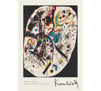XZSFD NBGEA Wassily Kandinsky Affiche et impressions Image d’art mural abstrait《Petits mondes》Wassily Kandinsky Peinture sur toile pour décor de salon 50x60cm Non encadré