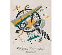 XZSFD NBGEA Wassily Kandinsky Affiche et impressions Image d’art mural abstrait《Petits mondes》Wassily Kandinsky Peinture sur toile pour décor de salon 50x70cm Non encadré
