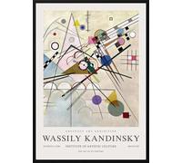 XZSFD NBGEA Wassily Kandinsky Affiche Impressions Couleur Abstrait Photo D’art Mural《Composition De Ligne》Wassily Kandinsky Peinture Sur Toile Pour Décoration Intérieure 60x80cm Non Encadré