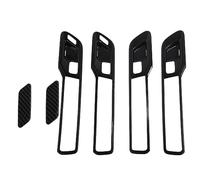 XZXCVN 4PCS Cache Poignée Intérieure Porte, Garniture Seau Intérieur Porte, Motif Fibres Carbone, ABS, 2023 1500 - Protection Durable, Design Élégant, Adapté Usure Quotidienne