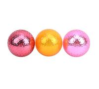 XZXCVN Balles Golf en Métal Plaqué, Balles d'Entraînement 1,68 Pouces, Double Couche Élastique, Intérieur Extérieur - Durables et Légères, Couleur Vive, Idéales pour Débutants