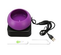 XZXCVN Bol Tournant Électrique pour Perles, Vitesse Réglable, Rotation CW CCW, USB, Accessoire pour Fabrication de Bijoux - Contrôle Facile, Puissance Économique, Idéal pour Bracelets e