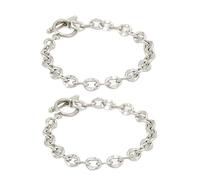 XZXCVN Bracelets Simples en Acier Titane, Lot de 2, Design Classique avec Boucle OT Unique - Résistants à la Corrosion, Confortables, Parfaits pour Tous Les Jours