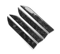 XZXCVN Cache Poignée Latérale Fibre de Carbone Sèche 4 Pièces, Compatible Model X 2016-2021 - Protection Résistante, Montage Facile, Style Unique (Fibre de carbone forgée en marbre)