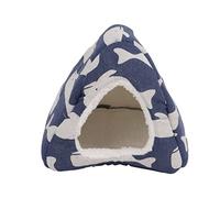 XZXCVN Cachette en Coton pour Petits Animaux, Nid Douillet Imperméable et Chaud, 16x16x16cm - Confort Douillet, Motifs Animés, Idéal pour Hamsters et Cochons d'Inde (Grande Taille)