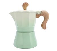 XZXCVN Cafetière à Induction 150ml en Aluminium, Machine à Café Simple Soupape, Design Compact - Chauffage Rapide, Facile à Utiliser, Parfaite pour Débutants et Amateurs (Vert Dégradé)