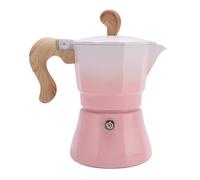 XZXCVN Cafetière à Induction 150ml en Aluminium, Machine à Café Simple Soupape, Design Compact - Chauffage Rapide, Facile à Utiliser, Parfaite pour Débutants et Amateurs (Dégradé Rose)