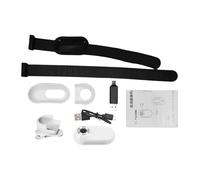 XZXCVN Caméra Collier Animal 1080P, Mini Caméra Sportive avec Écran IPS 0,96 Pouces, Objectif Grand Angle 90° - Enregistrement Continu et Confortable pour Chats et Chiens, Activités en (Blanche)