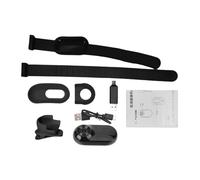 XZXCVN Caméra Collier Animal 1080P, Mini Caméra Sportive avec Écran IPS 0,96 Pouces, Objectif Grand Angle 90° - Enregistrement Continu et Confortable pour Chats et Chiens, Activités en (Noire)