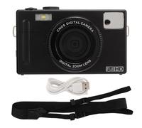 XZXCVN Caméra Micro Simple 1080P FHD Noir, Numérique 16X, Écran LCD 3 Pouces - Portable, Anti-Tremblement Électronique, Idéal pour Débutants et Voyages