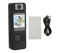 XZXCVN Caméra Portable 1080P HD, Écran 1,54 Pouces, Objectif Pivotant 180 Degrés, Enregistreur Vidéo Magnétique avec Clip Dos et Fixation 1/4 Pouce - Vidéo Haute Définition, Éclairage