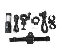 XZXCVN Caméra Sport 4K UHD Étanche, Caméra de Casque Vélo Moto Anti - Tremblement, Batterie Longue Durée, Support Multi - Véhicules, Accessoires Inclus (Argent)