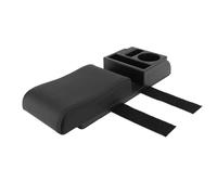 XZXCVN Coussin Repose - Bras Console Centrale Auto, Largeur Réglable, Boîte de Rangement Multifonction avec Interface USB - Confort Supérieur, Porte - Gobelet Intégré, Adapté à la Plupa (Ligne noire)