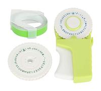 XZXCVN Embosser Manuel Typographe Portable, Fabricant D'étiquettes Autocollantes 9mm, Vert - sans Batterie, Usage Permanent, Idéal Loisirs Créatifs Et Scolaire