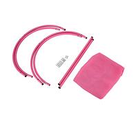 XZXCVN Hamac Chat Respirant en Maille, Lit Suspendu Detachable pour Animaux 43x43x24.5cm - Structure Métallique Robuste, Lavable en Machine, Idéal 4 Saisons (Rose)