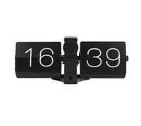 XZXCVN Horloge Bureau Vintage Flip Flap, Horloge Mécanique à Chiffres Grands, Simple Face 24 Heures, Pile D - Design Rétro Minimaliste, Mécanisme Automatique, Idéale Salon et Bureau