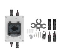XZXCVN Interrupteur de Coupure Solaire Étanche, Isolateur Photovoltaïque DC1000V, 63A - Protection Électrique Sécurisée, Résistant à l'eau IP66, Usage Extérieur et Systèmes Off Grid