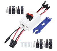 XZXCVN Interrupteur de Coupure Solaire PV, Isolateur de Circuit Photovoltaïque 32A DC1200V IP66 Étanche - Haute Performance, Verrouillage Sécurisé, pour Systèmes Solaires Batterie Switc