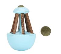 XZXCVN Jouet Chat avec Balle à Herbe à Chat, Outil Nettoyant pour Dents, Exercice et Jeu, Couleur Bleue - Réduit Le Stress, Favorise l’Hygiène Buccale, Idéal pour Chats Actifs (Bleue)