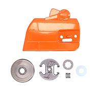 XZXCVN Kit Couverture Embrayage Pignon Chaîne Tronçonneuse, Accessoire Durable, Compatible 353 351 350 346XP 345 - Haute Résistance, Remplacement Facile, Usage de Jardin