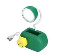 XZXCVN Lampe de Bureau LED Multifonctionnelle Chat Cartoon, Avec Taille - Crayon et Câble USB, Vert Foncé - Flexible et Portable, Idéale pour Bureau et Chambre d’Enfant (Vert foncé)