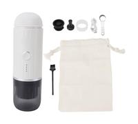 XZXCVN Machine à Café Portable, Mini Cafetière 19 Bar Pression, Extraction d'Huile Élevée, Compacte Léger - Chauffage Rapide, Multifonction, Idéal Maison Bureau Voyage (Blanche)