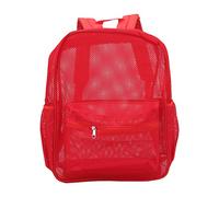 XZXCVN Mesh Sac à Dos - Matériau en Polyester Durable, Conception légère avec des Bretelles Larges, Grande capacité Voir - à Travers Un Sac avec Plusieurs Poches pour l'école, Le (Type 4)