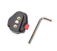 XZXCVN Mini Plaque de Libération Rapide en Alliage d'Aluminium, Base pour Caméra 1/4 Pouce, Platine Antidérapante et Fixation Rapide - Compatible avec VCT Plate EL15C ZG, Attache