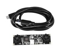 XZXCVN Module Caméra Binoculaire USB3.0 1MP 720P 69° sans Distorsion, Caméra VR Reconstruction 3D - Haute Qualité Image, Technologie 3D Précise, Usage VR et Mesure