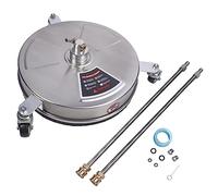 XZXCVN Nettoyeur de Surface 15 Pouces, Accessoire Lave - Pression 4000 PSI avec Raccord Rapide 1/4 Pouce, 3 Roues, 2 Extensions - Nettoyage Rapide, Construction Robuste, Usage Polyval