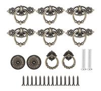 XZXCVN Poignées de Tiroir en Alliage Zinc 10 Pièces, Style Vintage, Multipurpose, Pour Cuisine Salle de Bain Meuble - Durables, Faciles à Installer, Décoratives et Polyvalentes